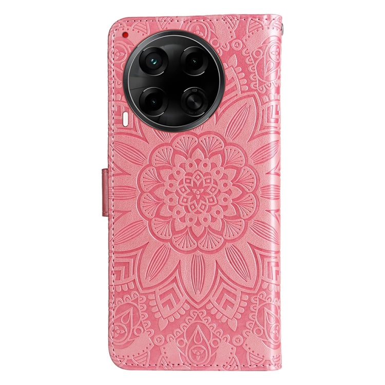For Tecno Camon 30S / Camon 30S Pro Embossed Sunflower Leather Phone Case