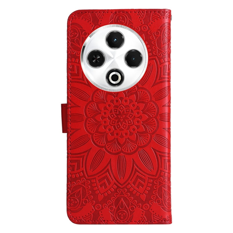 For Tecno Spark 30 4G Embossed Sunflower Leather Phone Case