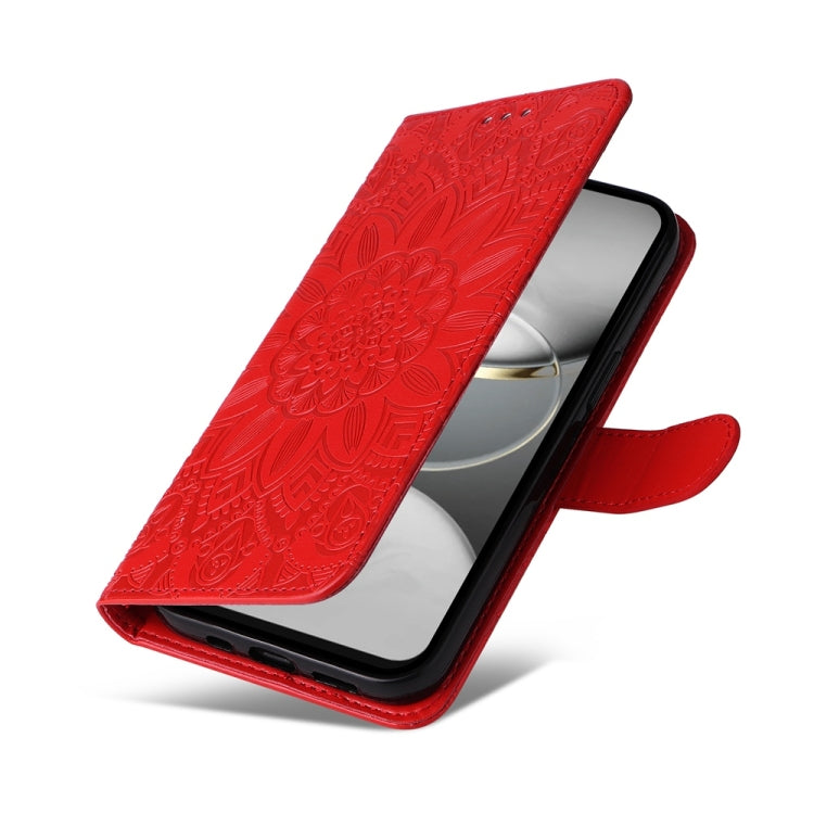 For Tecno Spark 30 4G Embossed Sunflower Leather Phone Case
