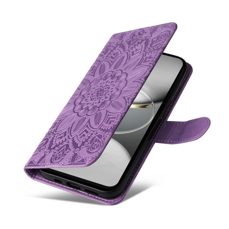 For Tecno Spark 30 4G Embossed Sunflower Leather Phone Case