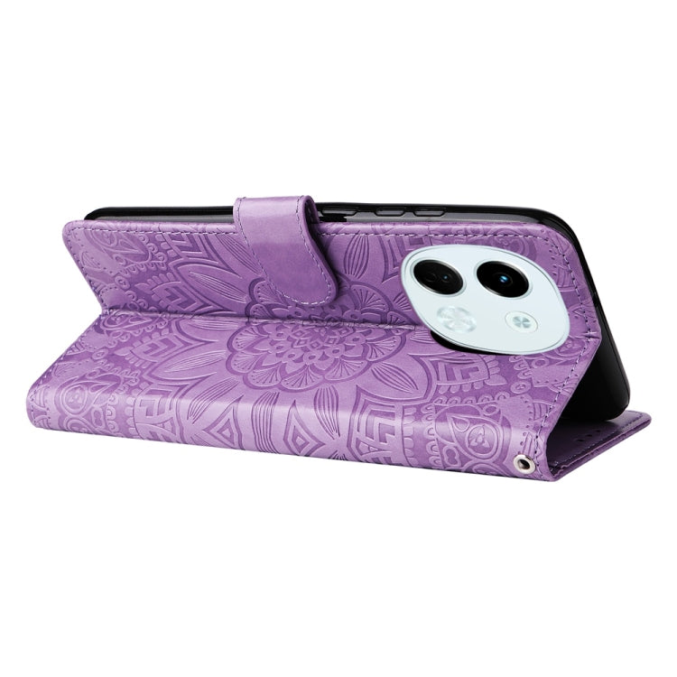 For Tecno Spark 30 5G / Pova 6 Neo 5G Embossed Sunflower Leather Phone Case