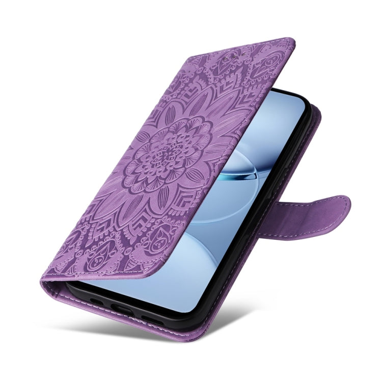 For Tecno Spark 30 5G / Pova 6 Neo 5G Embossed Sunflower Leather Phone Case