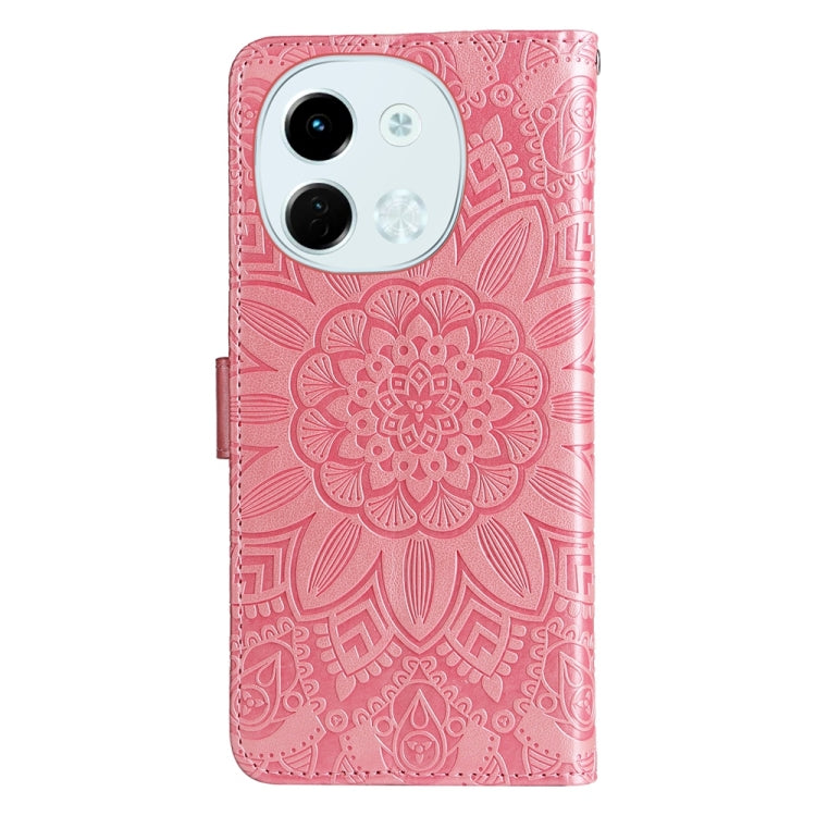 For Tecno Spark 30 5G / Pova 6 Neo 5G Embossed Sunflower Leather Phone Case