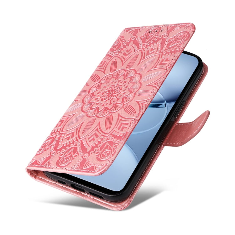 For Tecno Spark 30 5G / Pova 6 Neo 5G Embossed Sunflower Leather Phone Case