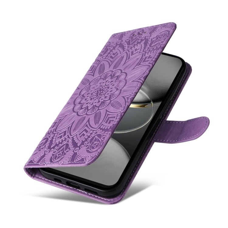 For Tecno Spark 30 Pro 4G Embossed Sunflower Leather Phone Case