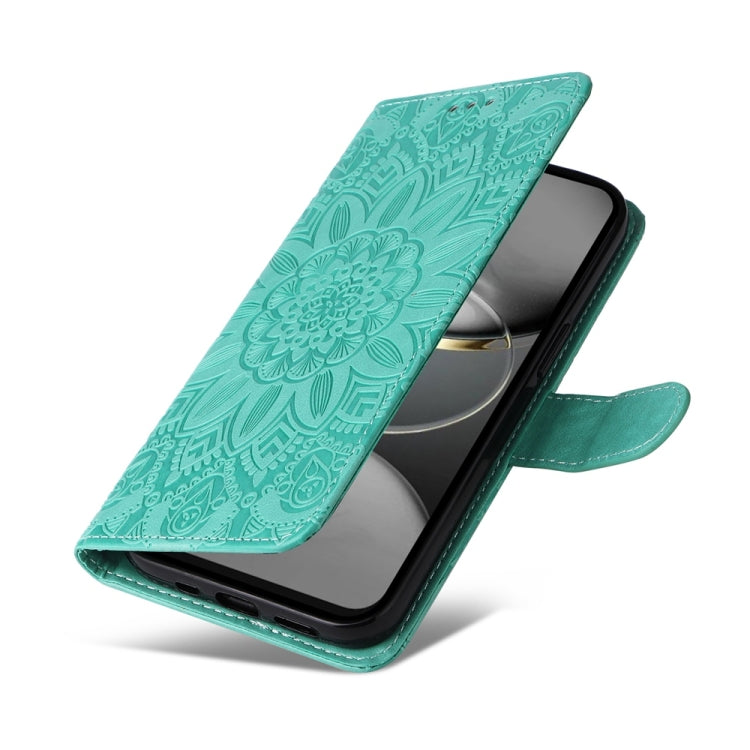 For Tecno Spark 30 Pro 4G Embossed Sunflower Leather Phone Case