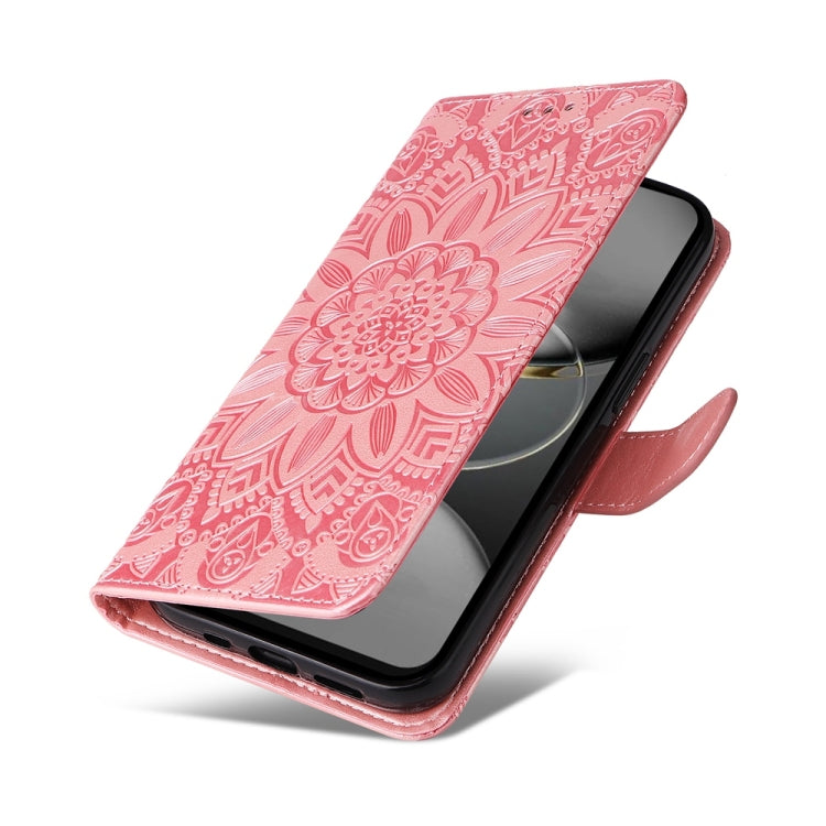 For Tecno Spark 30 Pro 4G Embossed Sunflower Leather Phone Case