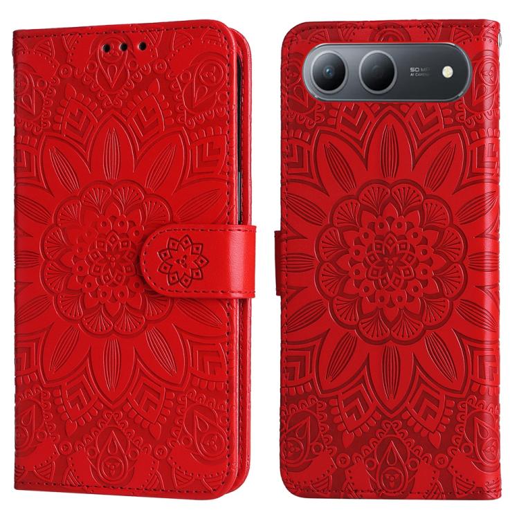 For Tecno Spark 40 5G / Spark Go 5G 2025 Embossed Sunflower Leather Phone Case