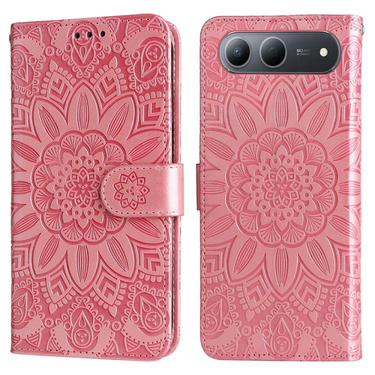 For Tecno Spark 40 5G / Spark Go 5G 2025 Embossed Sunflower Leather Phone Case