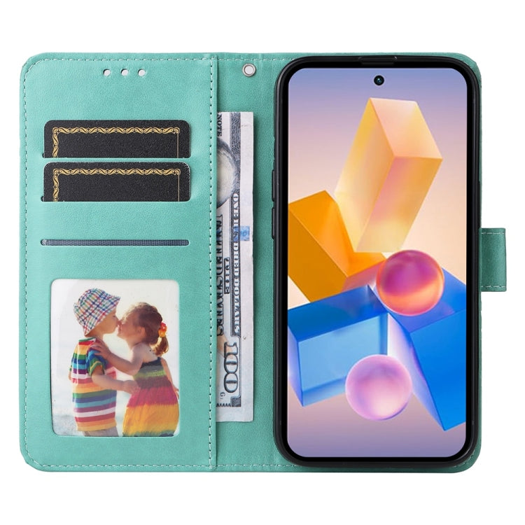 For Infinix Hot 40i Embossed Sunflower Leather Phone Case
