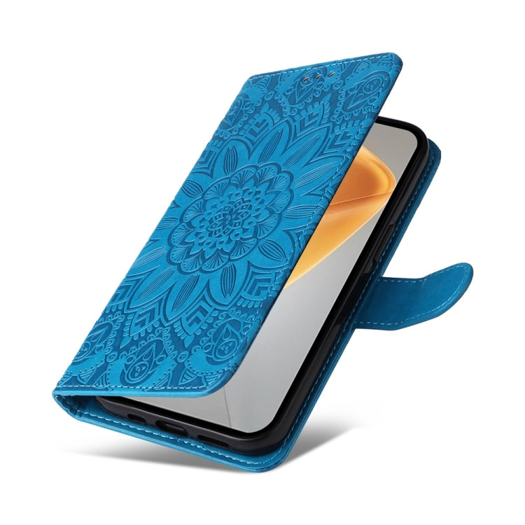 For Infinix Hot 50 4G Embossed Sunflower Leather Phone Case
