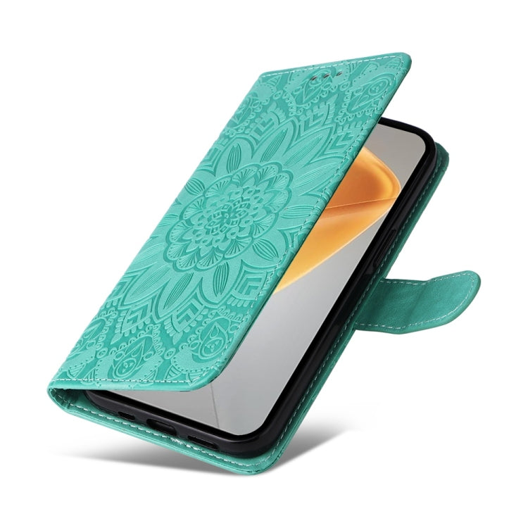 For Infinix Hot 50 4G Embossed Sunflower Leather Phone Case