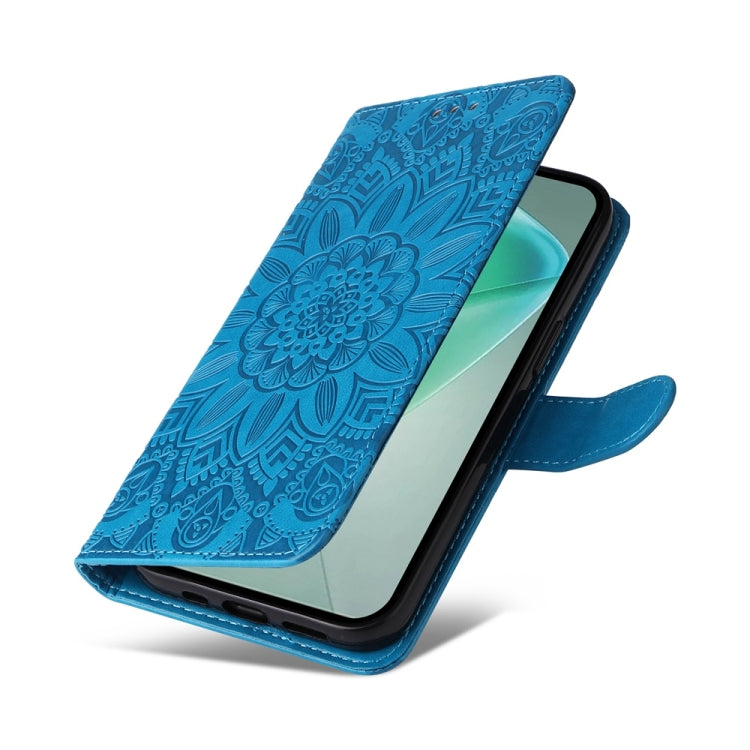 For Infinix Hot 50 5G Embossed Sunflower Leather Phone Case