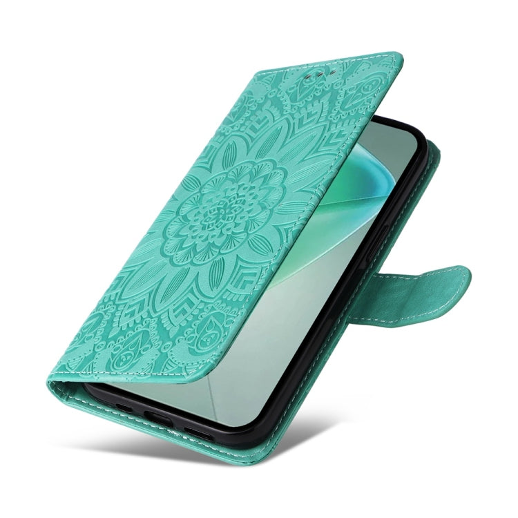 For Infinix Hot 50 5G Embossed Sunflower Leather Phone Case