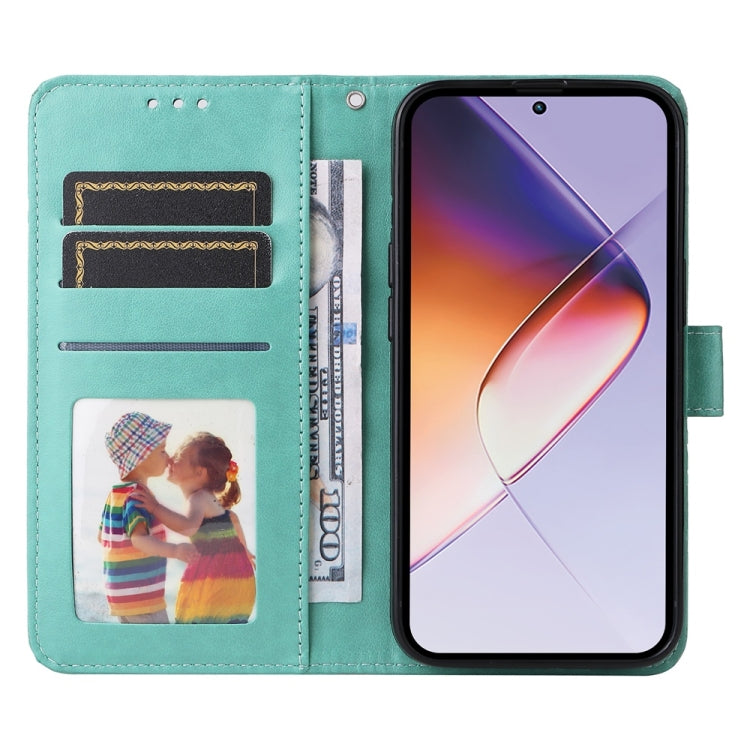 For Infinix Note 40 4G Embossed Sunflower Leather Phone Case