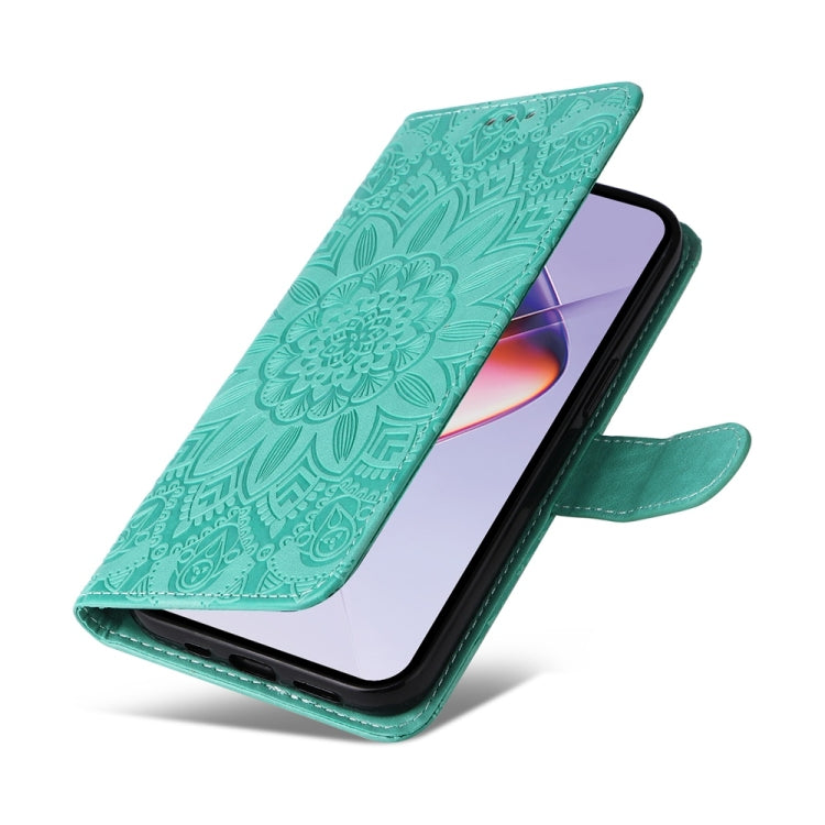 For Infinix Note 40 4G Embossed Sunflower Leather Phone Case