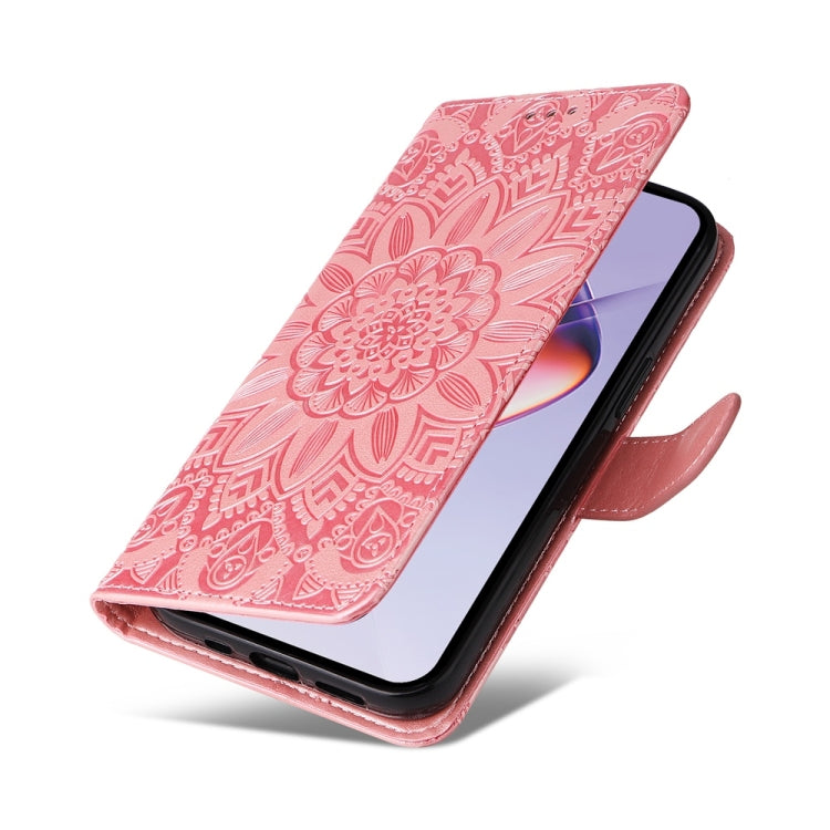 For Infinix Note 40 4G Embossed Sunflower Leather Phone Case