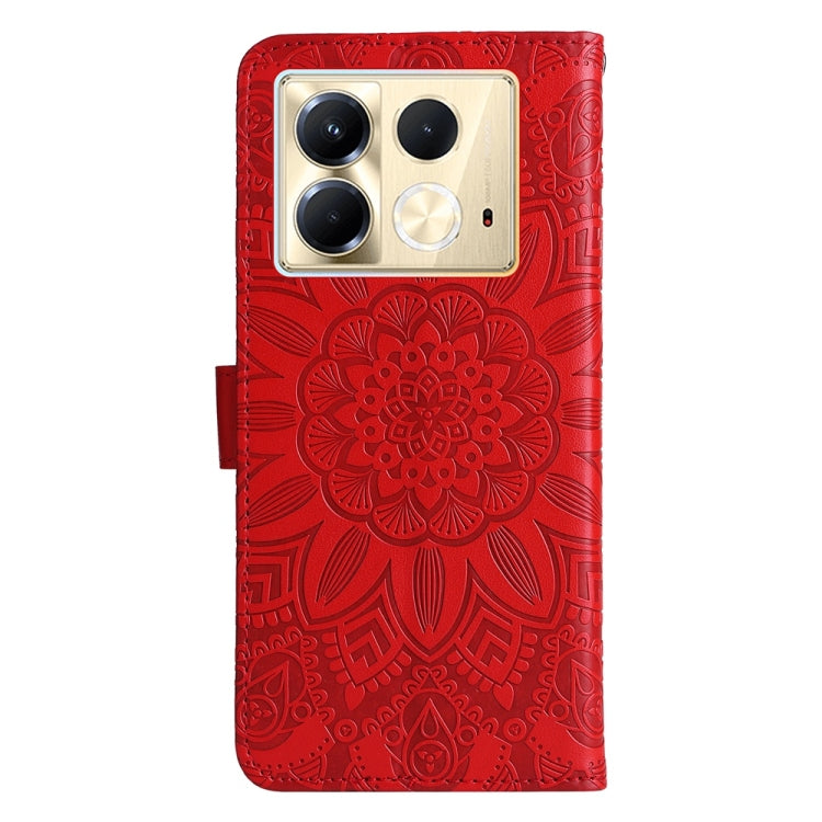 For Infinix Note 40 5G Embossed Sunflower Leather Phone Case