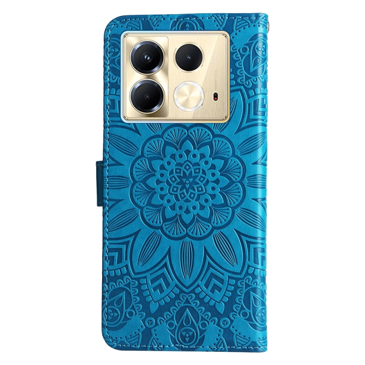 For Infinix Note 40 5G Embossed Sunflower Leather Phone Case