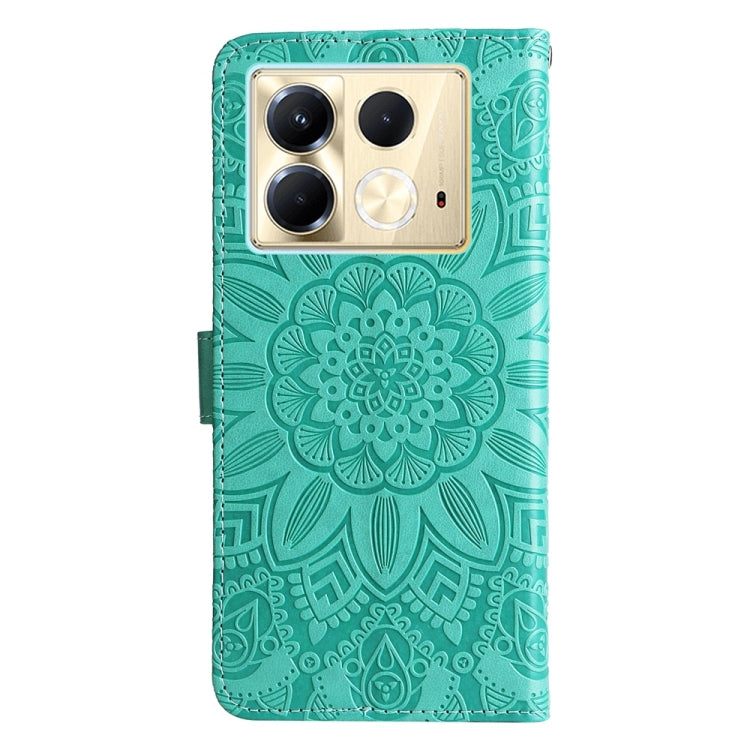 For Infinix Note 40 5G Embossed Sunflower Leather Phone Case