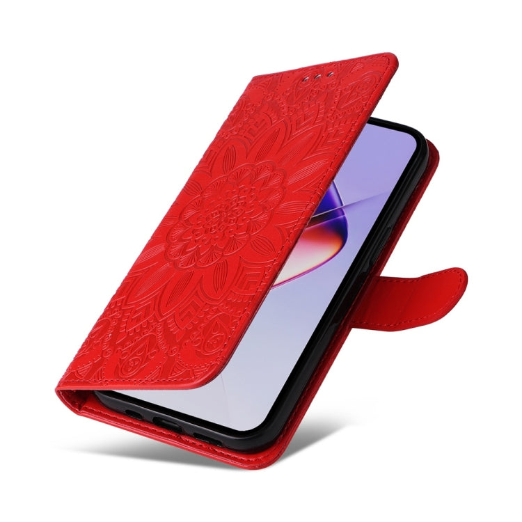 For Infinix Note 40 Pro 4G / 5G / Note 40 Pro+ Embossed Sunflower Leather Phone Case