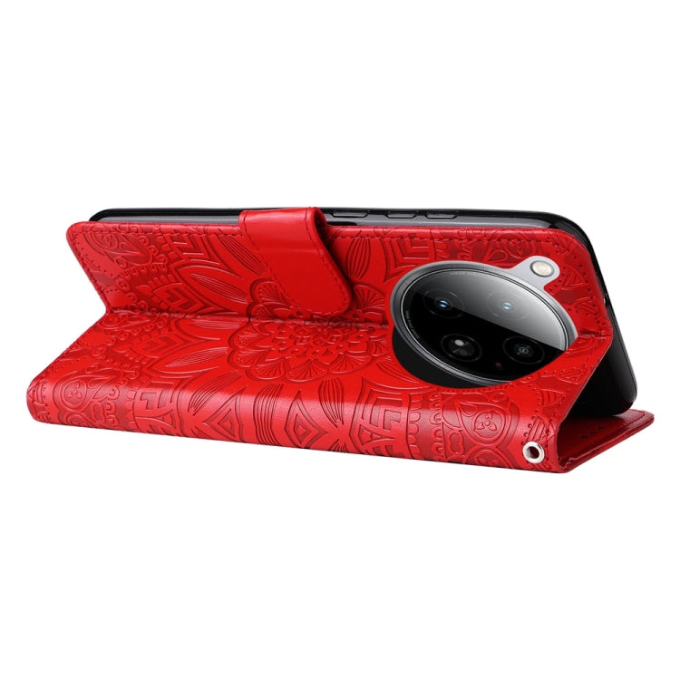 For Infinix Zero 40 4G / 5G Embossed Sunflower Leather Phone Case