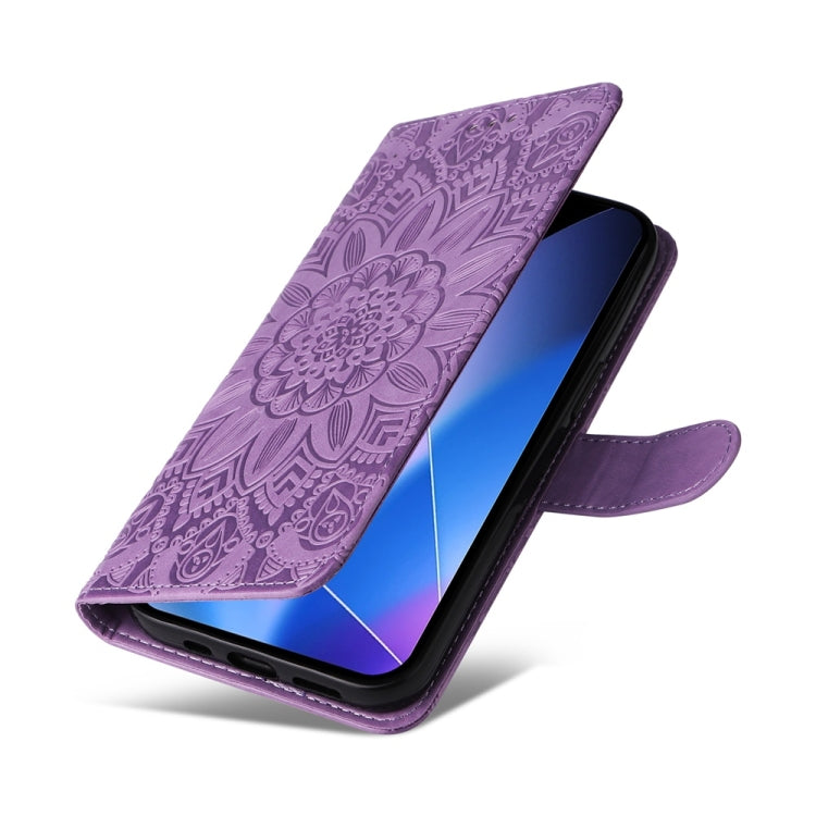 For Infinix Zero 40 4G / 5G Embossed Sunflower Leather Phone Case