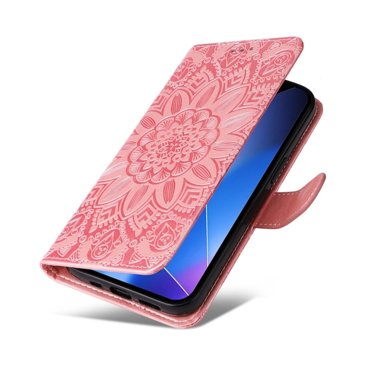 For Infinix Zero 40 4G / 5G Embossed Sunflower Leather Phone Case