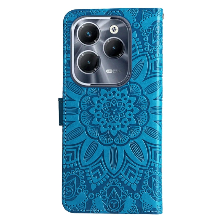 For Infinix Hot 40 / Hot 40 Pro Embossed Sunflower Leather Phone Case