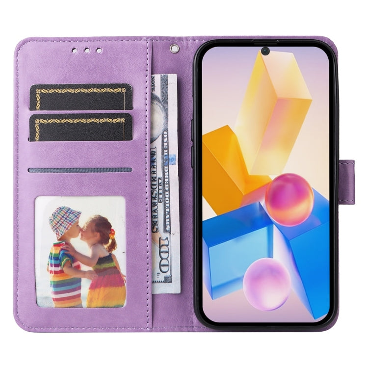 For Infinix Hot 40 / Hot 40 Pro Embossed Sunflower Leather Phone Case