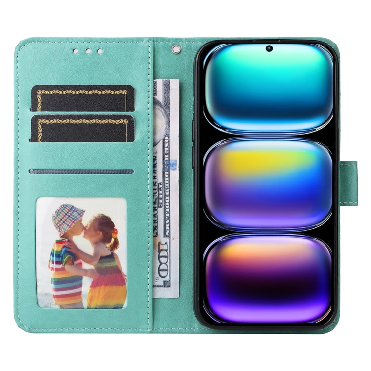 For Infinix Hot 50 Pro+ 4G Embossed Sunflower Leather Phone Case