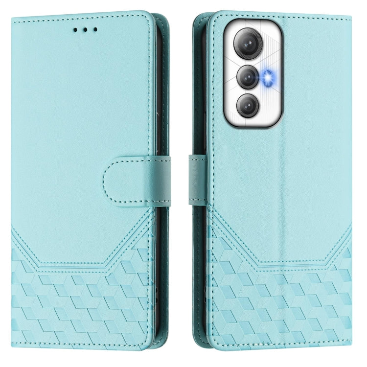 For Cubot Max 5 Honeycomb Embossing RFID Leather Phone Case