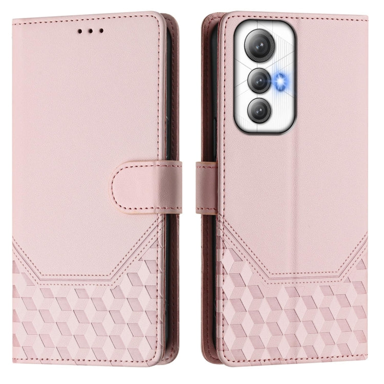 For Cubot Max 5 Honeycomb Embossing RFID Leather Phone Case