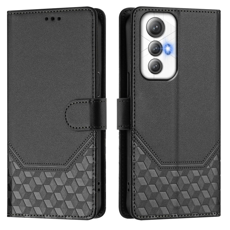 For Cubot Max 5 Honeycomb Embossing RFID Leather Phone Case