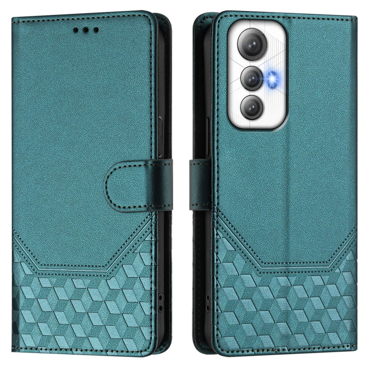 For Cubot Max 5 Honeycomb Embossing RFID Leather Phone Case