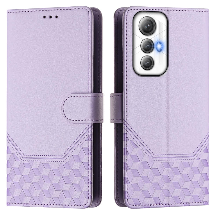 For Cubot Max 5 Honeycomb Embossing RFID Leather Phone Case