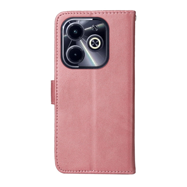 For Infinix Hot 40i Classic Calf Texture Flip Leather Phone Case