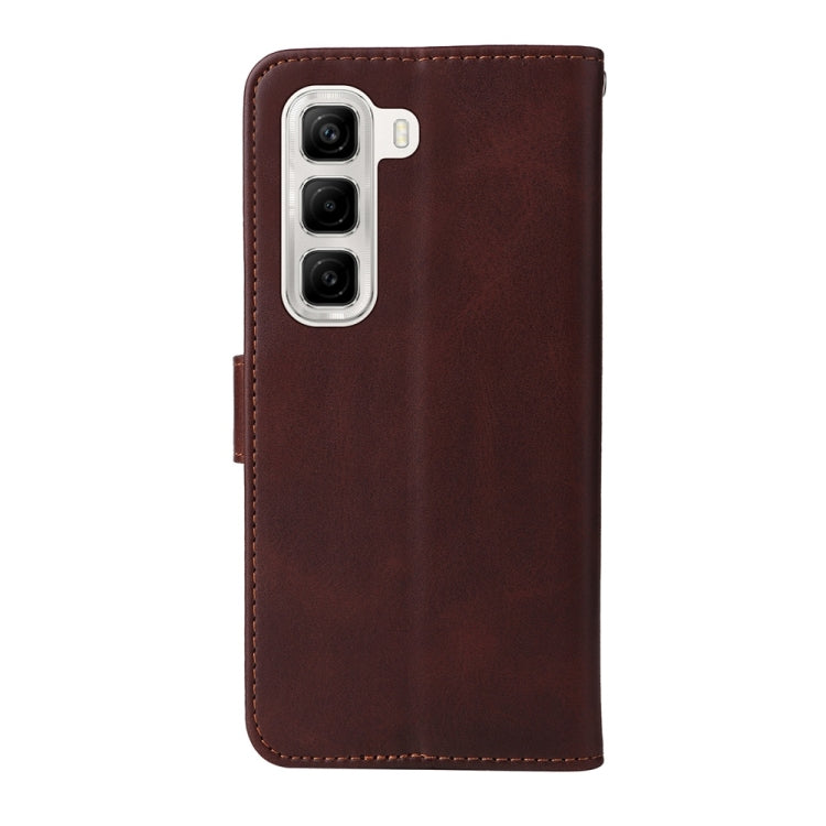 For Infinix Hot 50 4G Classic Calf Texture Flip Leather Phone Case