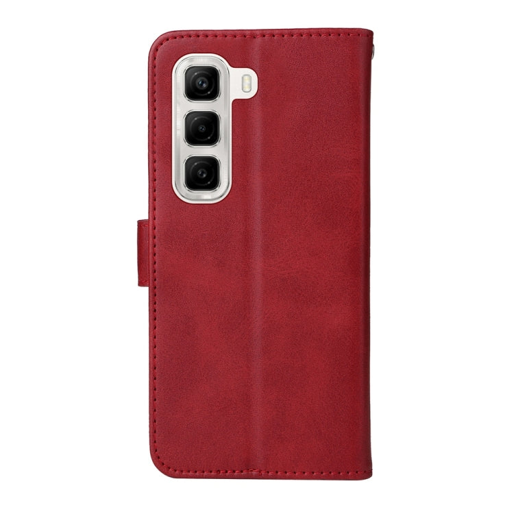 For Infinix Hot 50 4G Classic Calf Texture Flip Leather Phone Case