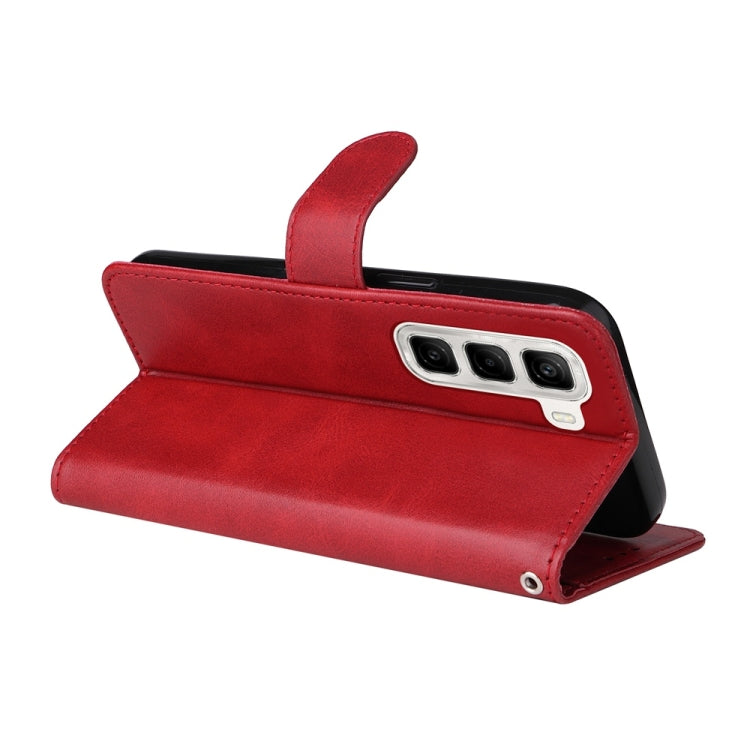For Infinix Hot 50 4G Classic Calf Texture Flip Leather Phone Case