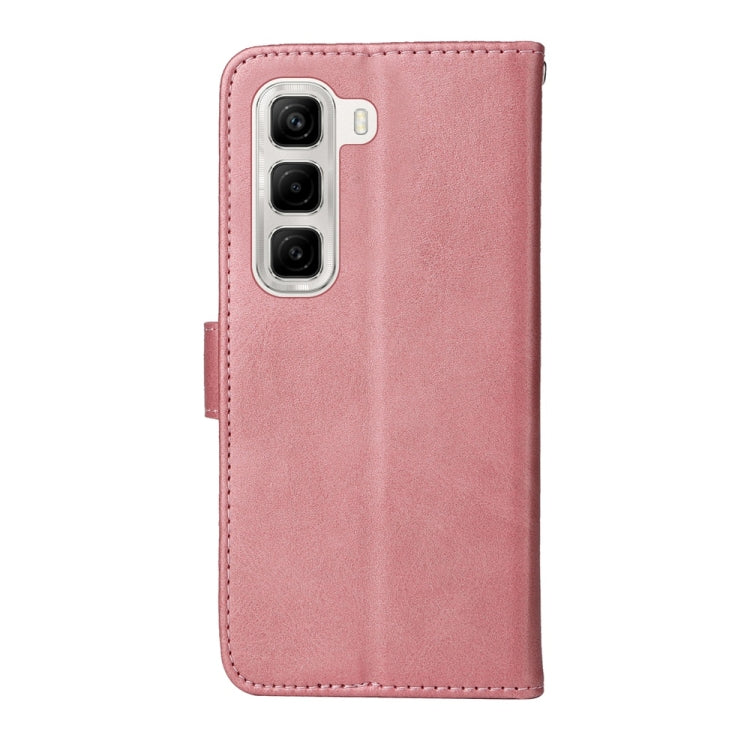 For Infinix Hot 50 4G Classic Calf Texture Flip Leather Phone Case