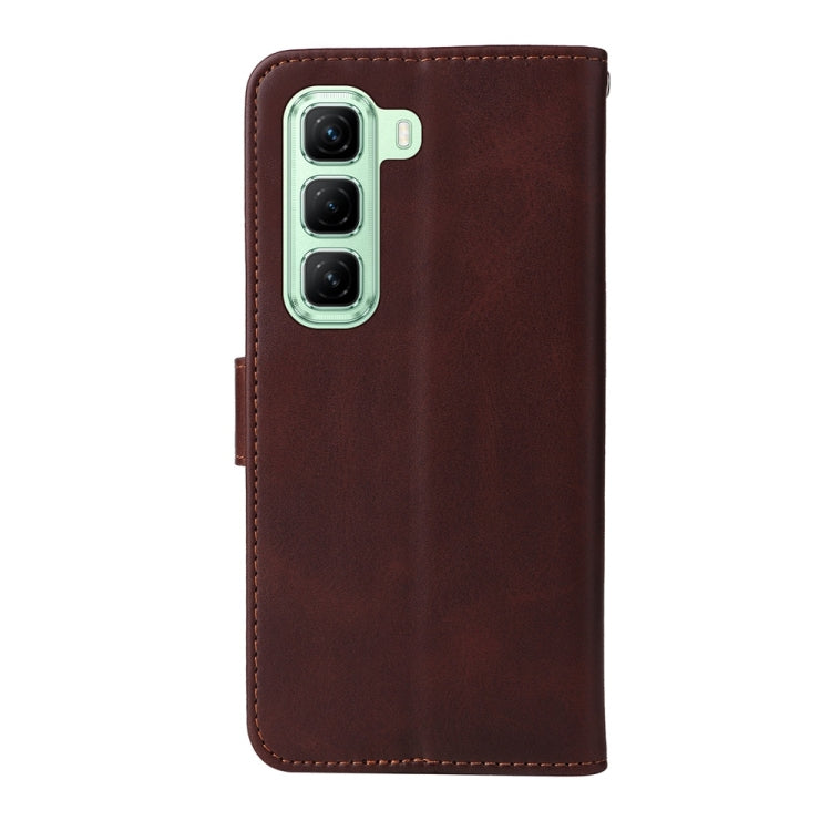 For Infinix Hot 50 5G Classic Calf Texture Flip Leather Phone Case