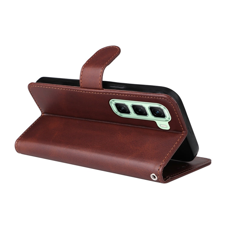 For Infinix Hot 50 5G Classic Calf Texture Flip Leather Phone Case