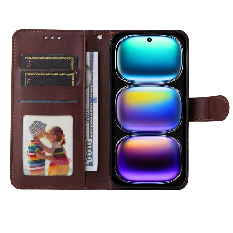 For Infinix Hot 50i / Smart 9 Classic Calf Texture Flip Leather Phone Case