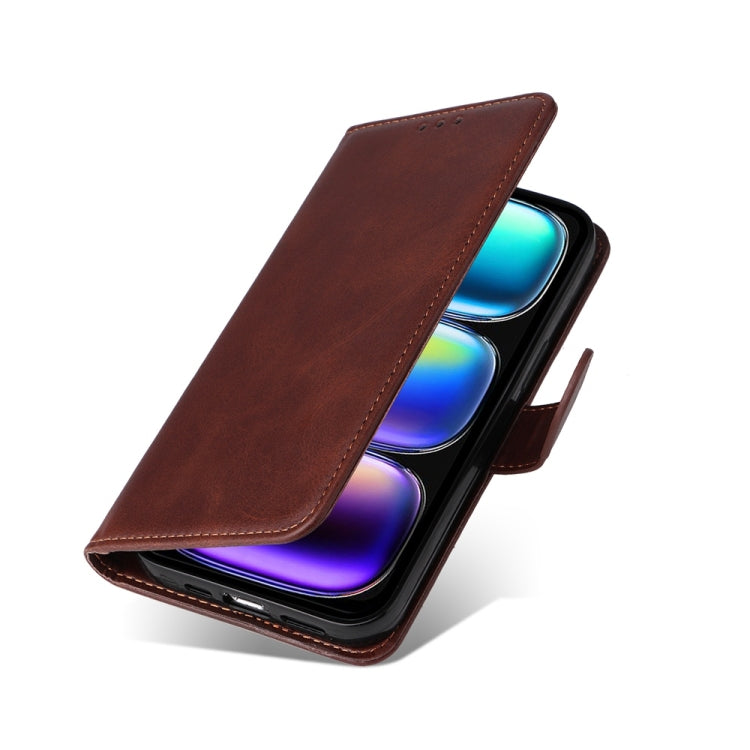For Infinix Hot 50i / Smart 9 Classic Calf Texture Flip Leather Phone Case