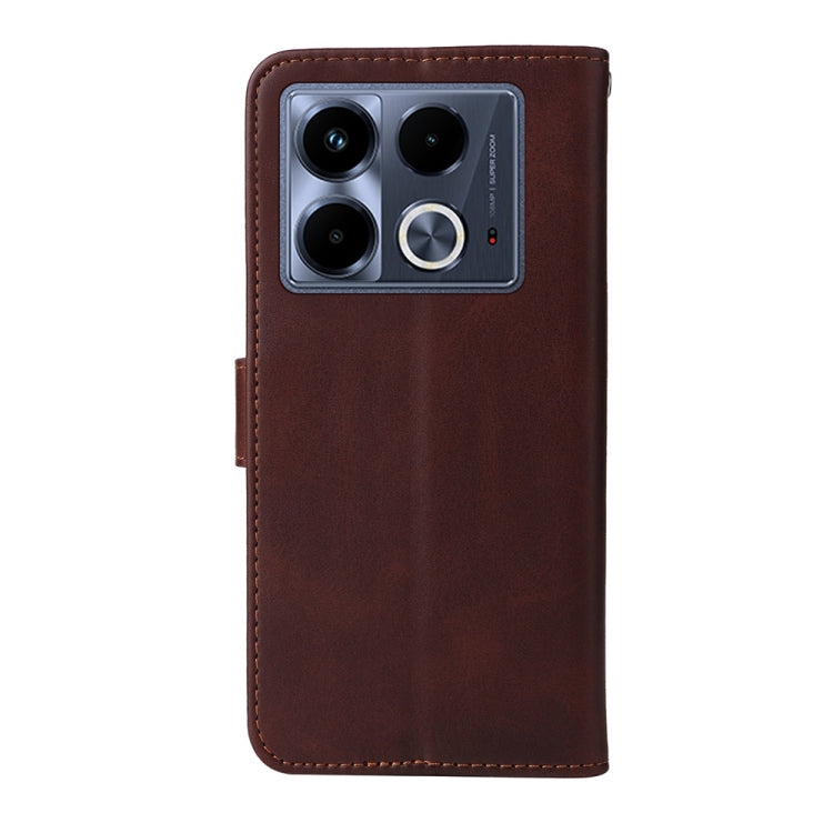 For Infinix Note 40 4G Classic Calf Texture Flip Leather Phone Case