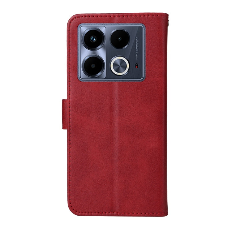 For Infinix Note 40 4G Classic Calf Texture Flip Leather Phone Case