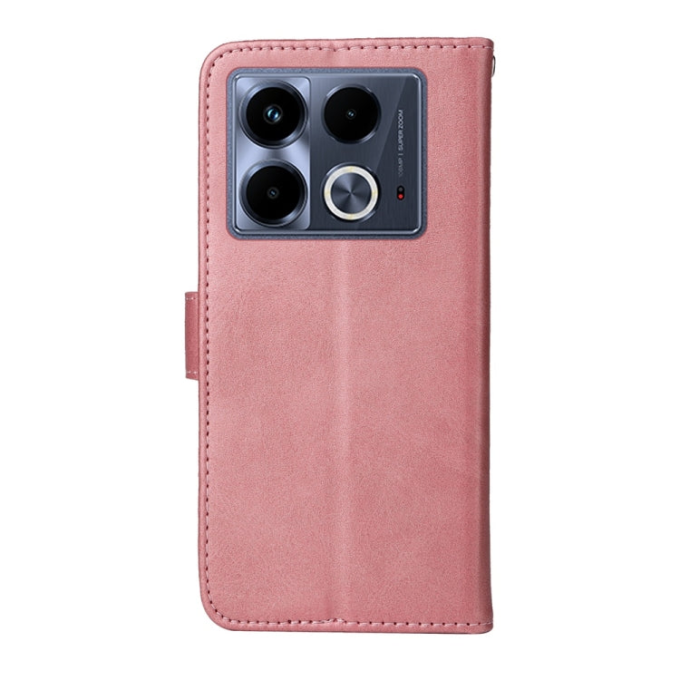 For Infinix Note 40 4G Classic Calf Texture Flip Leather Phone Case
