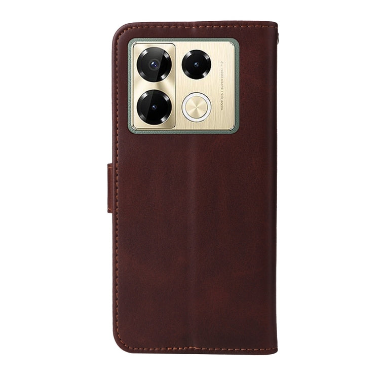 For Infinix Note 40 Pro 4G / 5G / Note 40 Pro+ Classic Calf Texture Flip Leather Phone Case