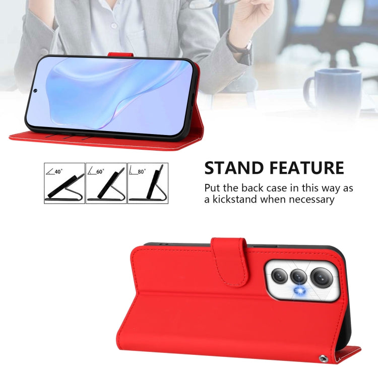 For Cubot Max 5 Skin Feel Solid Color Leather Phone Case with Lanyard